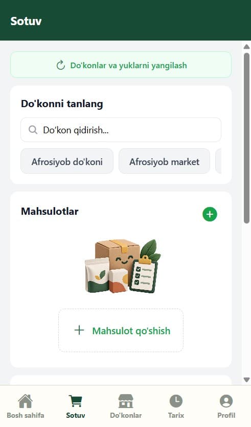 DeliverX mobil ilovasida yetkazib berish jarayoni